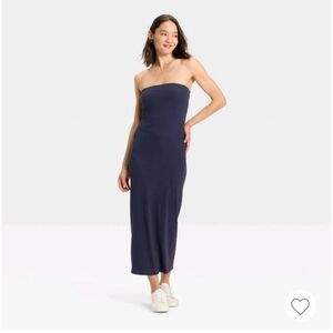 a new day | Dresses | Nwt A New Day Ribbed Tube Maxi Knit Strapless Dress Navy Blue Target | Poshmark a new day | Dresses | Nwt A New Day Ribbed Tube Maxi Knit Strapless Dress Navy Blue Target | Poshmark